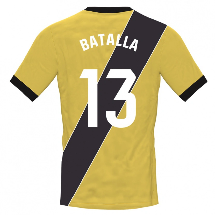Danxen Donna Augusto Batalla #13 Maglia Gara Portiere Giallo Nero 2025/26 Maglietta