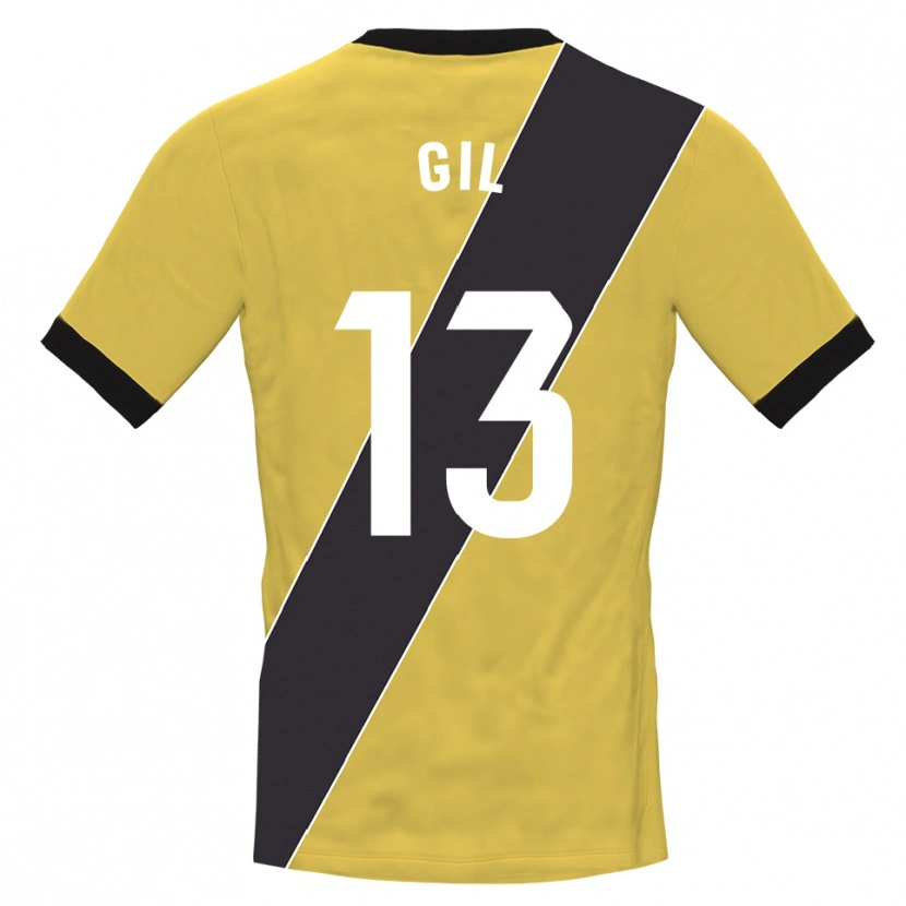 Danxen Donna Juanpe Gil #13 Maglia Gara Portiere Giallo Nero 2025/26 Maglietta