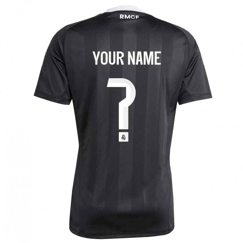 Danxen Donna Real Madrid Maglia Gara Portiere Nero Bianco 2025/26 Maglietta