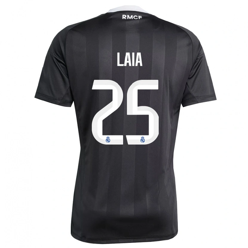 Danxen Donna Laia López De La Morena #25 Maglia Gara Portiere Nero Bianco 2025/26 Maglietta