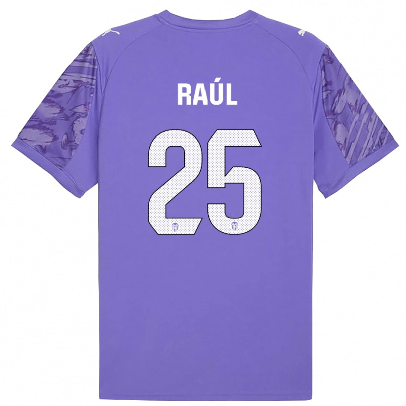 Danxen Donna Raúl Jiménez #25 Maglia Gara Portiere Lilla Bianco 2025/26 Maglietta