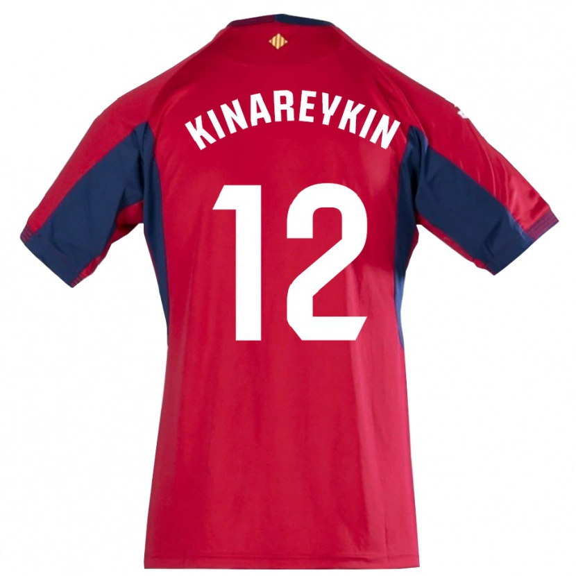 Danxen Donna Yakiv Kinareykin #12 Maglia Gara Portiere Blu Royal Rosso 2025/26 Maglietta