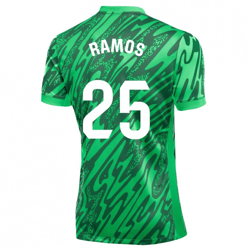 Danxen Donna Alejandro Ramos #25 Maglia Gara Portiere Verde Scuro Bianco 2025/26 Maglietta