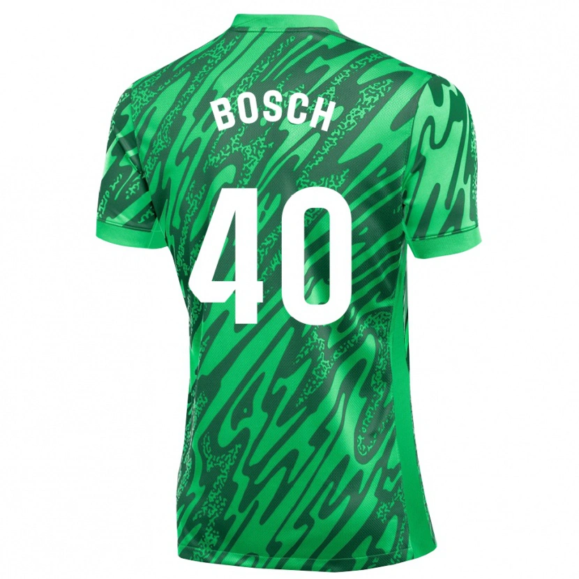 Danxen Donna Owen Bosch #40 Maglia Gara Portiere Verde Scuro Bianco 2025/26 Maglietta