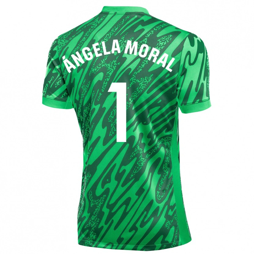 Danxen Donna Ángela Moral Ferrer #1 Maglia Gara Portiere Verde Scuro Bianco 2025/26 Maglietta