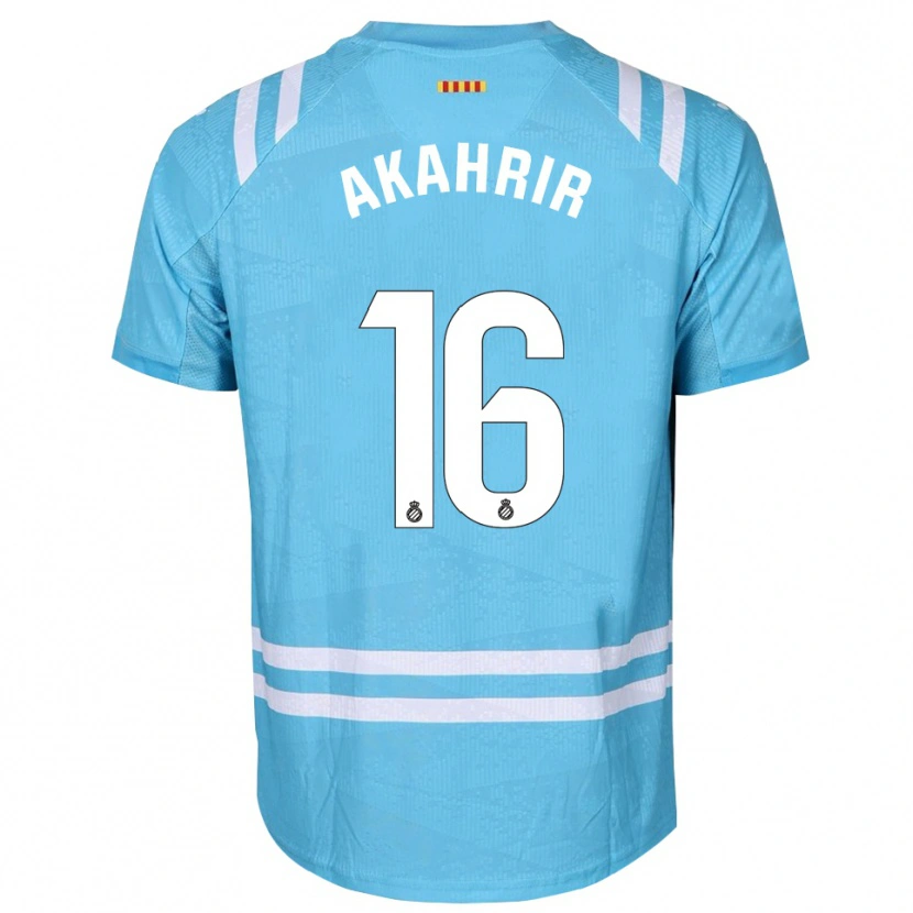 Danxen Donna Mohamed Akahrir #16 Maglia Gara Portiere Azzurro Bianco 2025/26 Maglietta