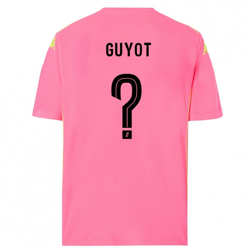 Danxen Donna Loucas Guyot #0 Maglia Gara Portiere Rosa Shocking Nero 2025/26 Maglietta