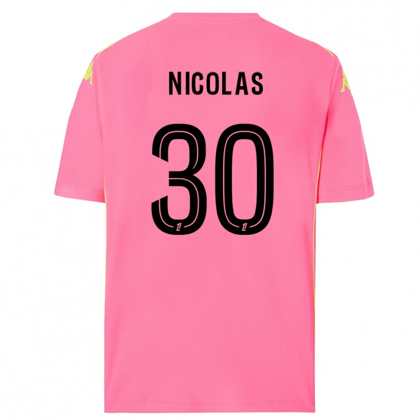 Danxen Donna Lina-Lou Nicolas #30 Maglia Gara Portiere Rosa Shocking Nero 2025/26 Maglietta