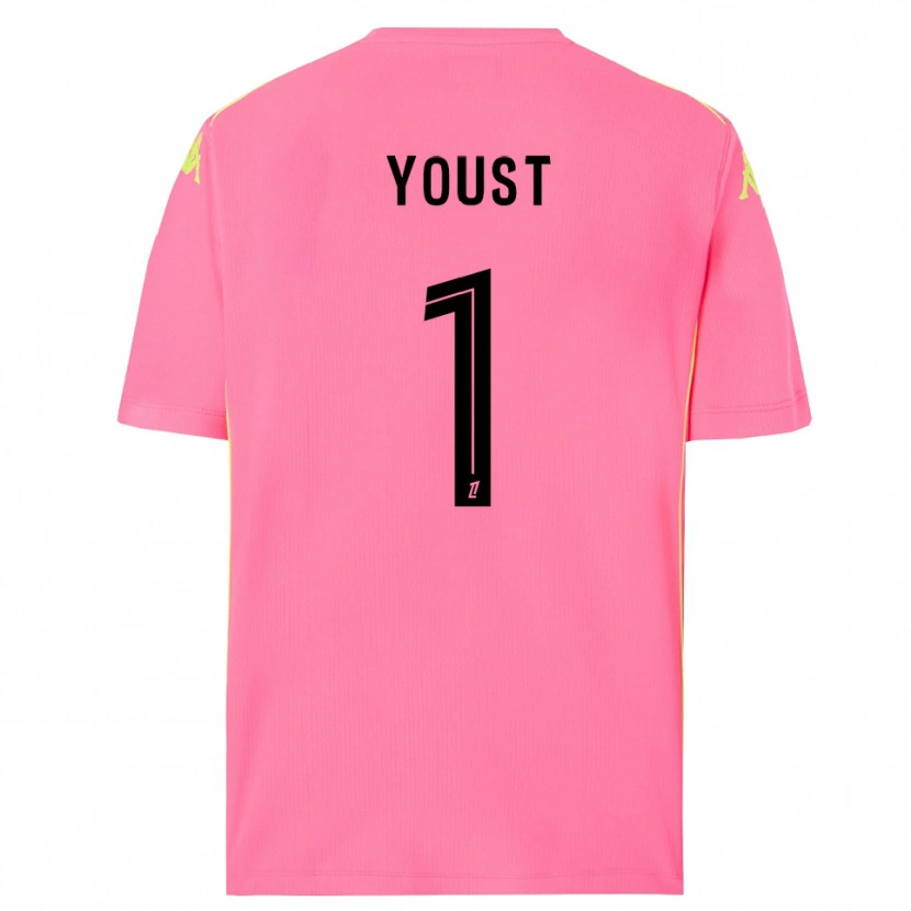 Danxen Donna Matys Youst #1 Maglia Gara Portiere Rosa Shocking Nero 2025/26 Maglietta