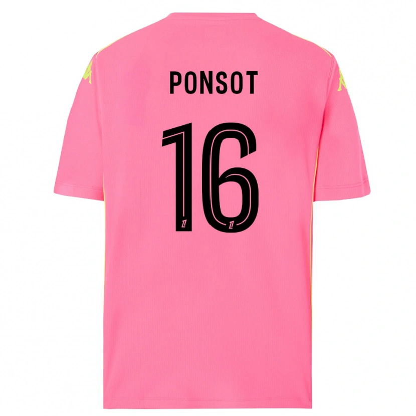 Danxen Donna Martin Ponsot #16 Maglia Gara Portiere Rosa Shocking Nero 2025/26 Maglietta