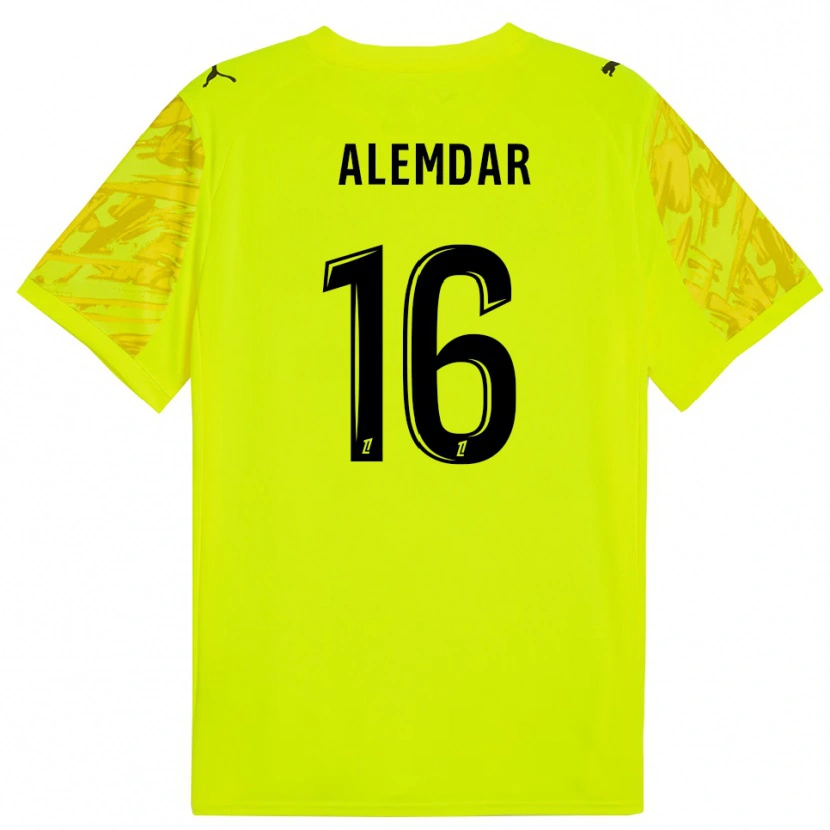 Danxen Donna Doğan Alemdar #16 Maglia Gara Portiere Verde Fluorescente Giallo 2025/26 Maglietta
