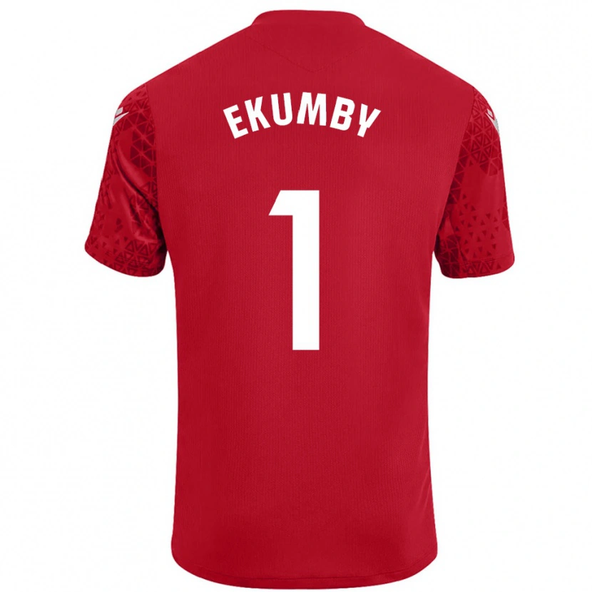 Danxen Donna Ekumby #1 Maglia Gara Portiere Rosso Bianco 2025/26 Maglietta