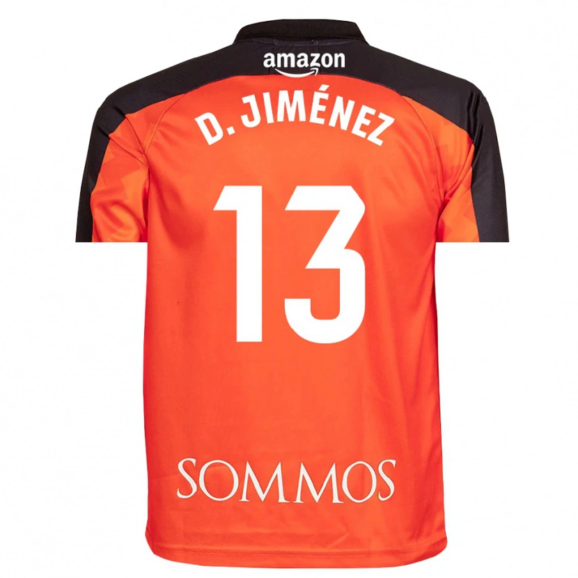 Danxen Donna Dani Jiménez #13 Maglia Gara Portiere Arancione Nero 2025/26 Maglietta