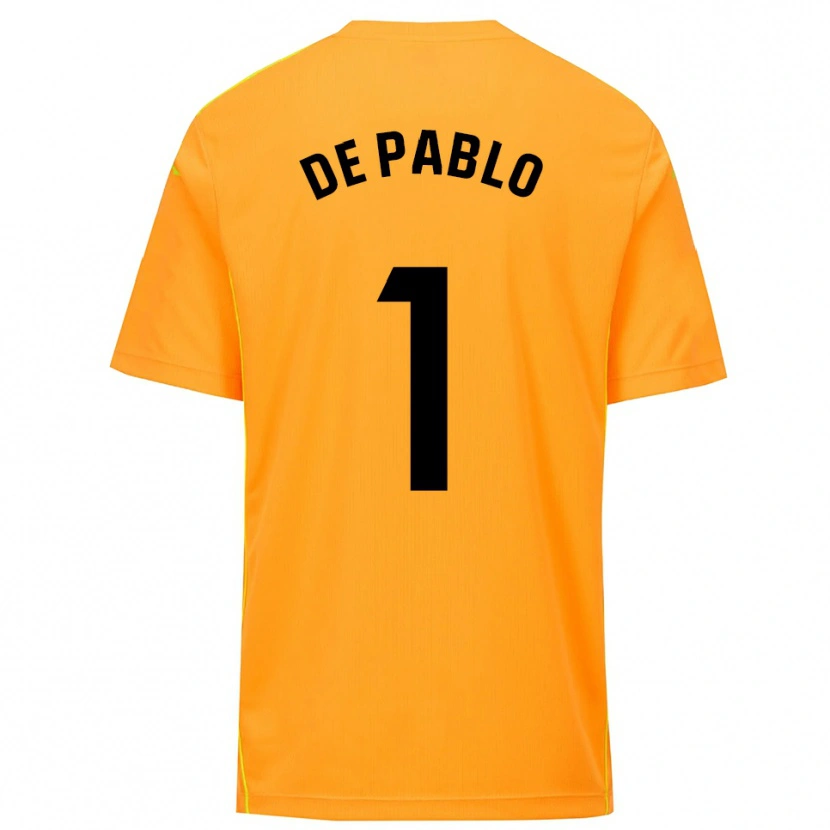 Danxen Donna Álvaro de Pablo #1 Maglia Gara Portiere Arancione Nero 2025/26 Maglietta