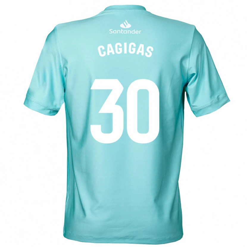 Danxen Donna Iván Cagigas #30 Maglia Gara Portiere Ciano Chiaro Bianco 2025/26 Maglietta