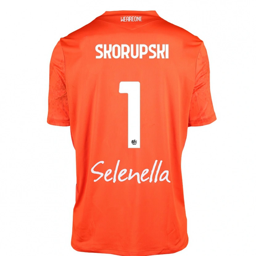 Danxen Donna Lukasz Skorupski #1 Maglia Gara Portiere Arancione Nero Bianco 2025/26 Maglietta