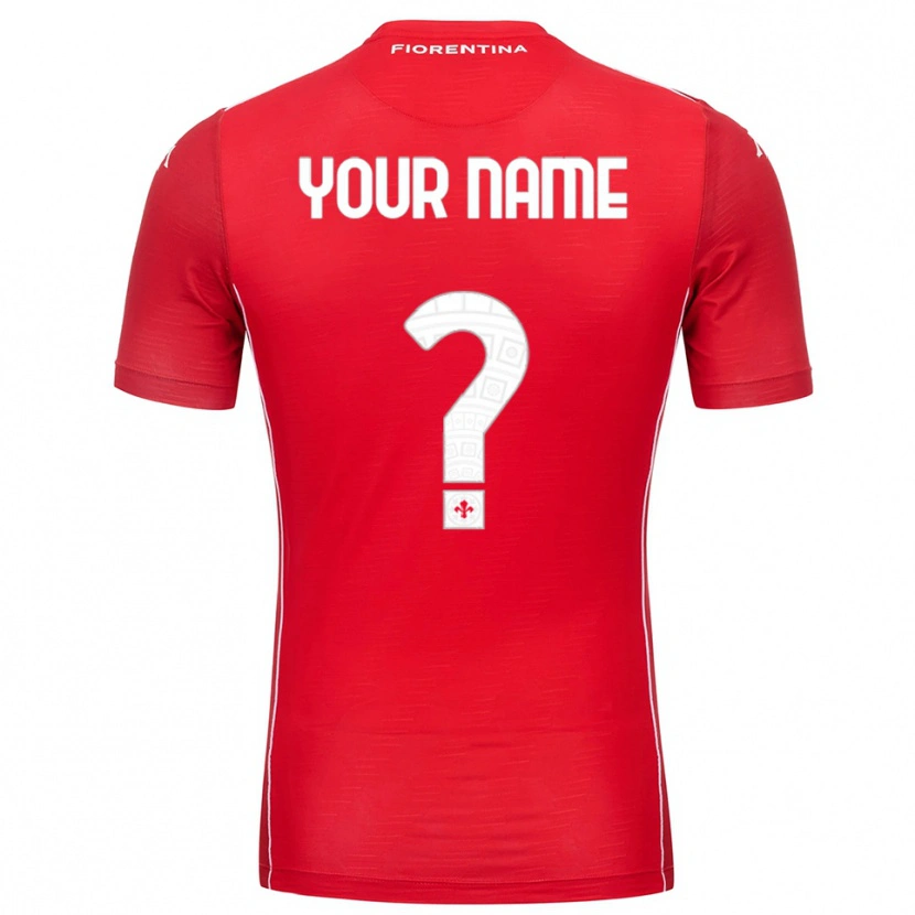 Danxen Donna ACF Fiorentina Maglia Gara Portiere Rosso Bianco 2025/26 Maglietta