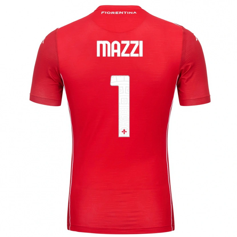 Danxen Donna Tommaso Mazzi #1 Maglia Gara Portiere Rosso Bianco 2025/26 Maglietta