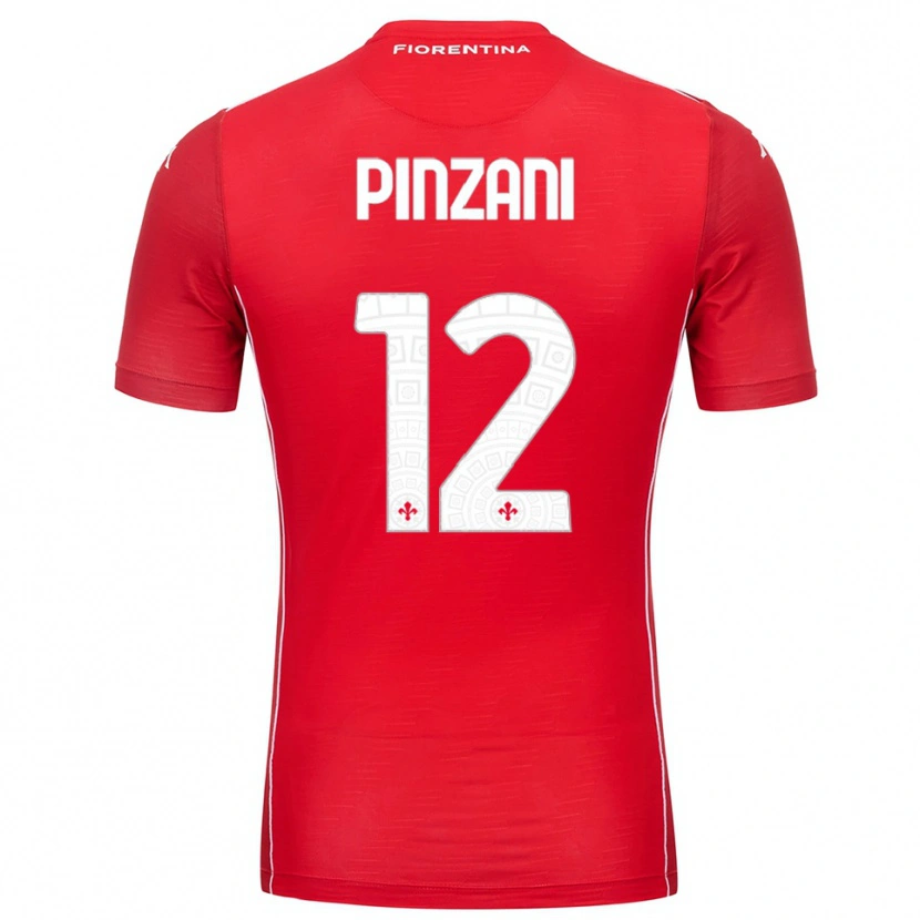 Danxen Donna Lorenzo Pinzani #12 Maglia Gara Portiere Rosso Bianco 2025/26 Maglietta