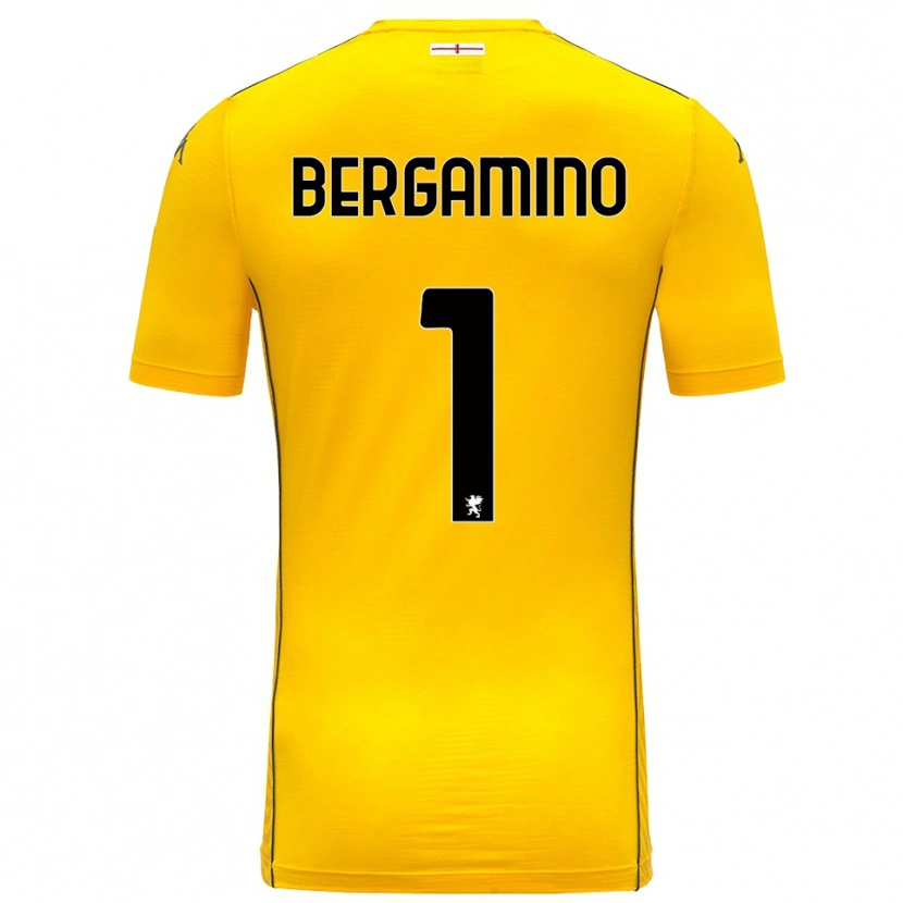 Danxen Donna Giovanni Bergamino #1 Maglia Gara Portiere Giallo Scuro Nero 2025/26 Maglietta