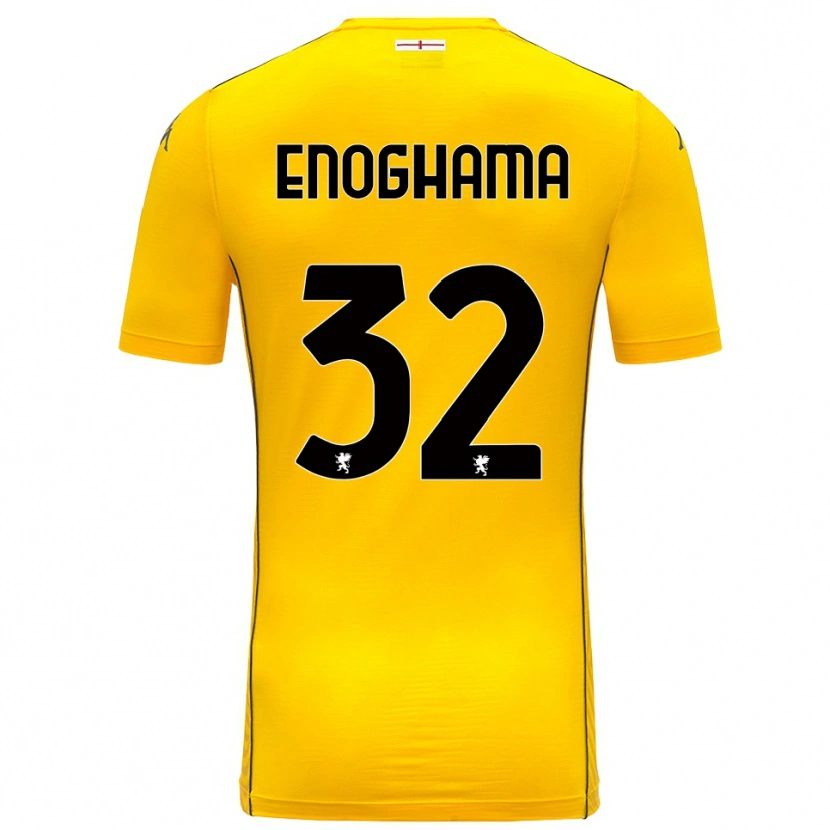 Danxen Donna Isaac Enoghama #32 Maglia Gara Portiere Giallo Scuro Nero 2025/26 Maglietta