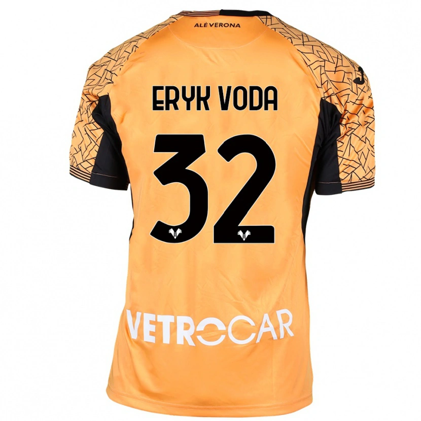 Danxen Donna Eryk Vodă #32 Maglia Gara Portiere Arancione Nero Bianco 2025/26 Maglietta