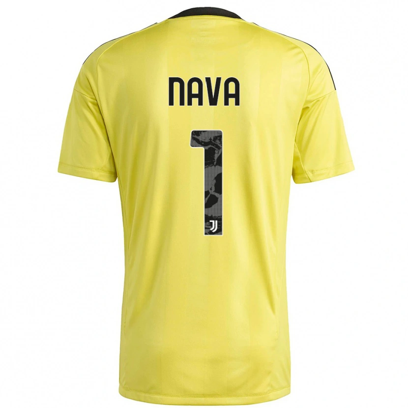 Danxen Donna Sebastiano Nava #1 Maglia Gara Portiere Giallo Bianco 2025/26 Maglietta