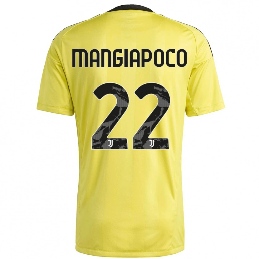 Danxen Donna Stefano Mangiapoco #22 Maglia Gara Portiere Giallo Bianco 2025/26 Maglietta