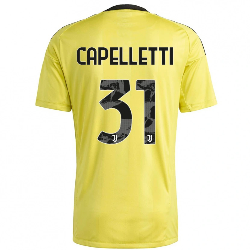 Danxen Donna Alessia Capelletti #31 Maglia Gara Portiere Giallo Bianco 2025/26 Maglietta