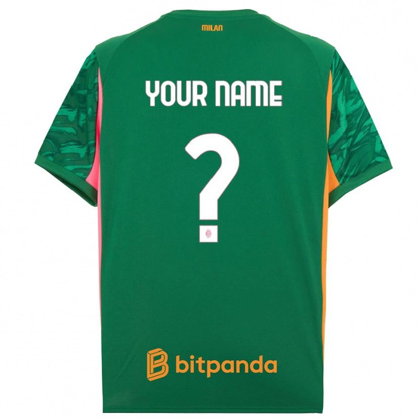 Danxen Donna AC Milan Maglia Gara Portiere Verde Arancione Rosa 2025/26 Maglietta