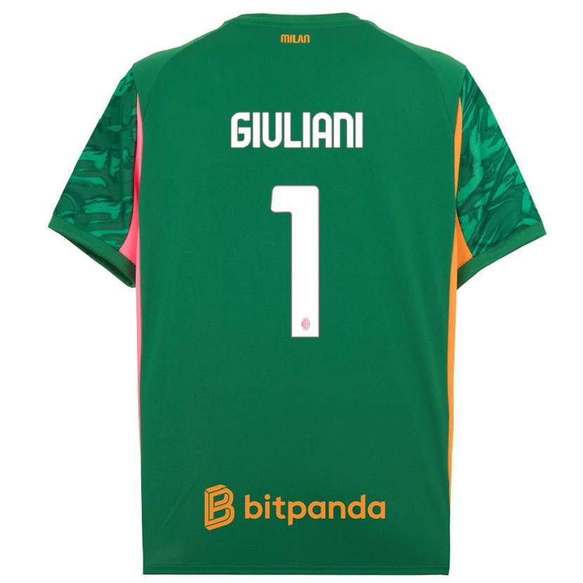 Danxen Donna Laura Giuliani #1 Maglia Gara Portiere Verde Arancione Rosa 2025/26 Maglietta