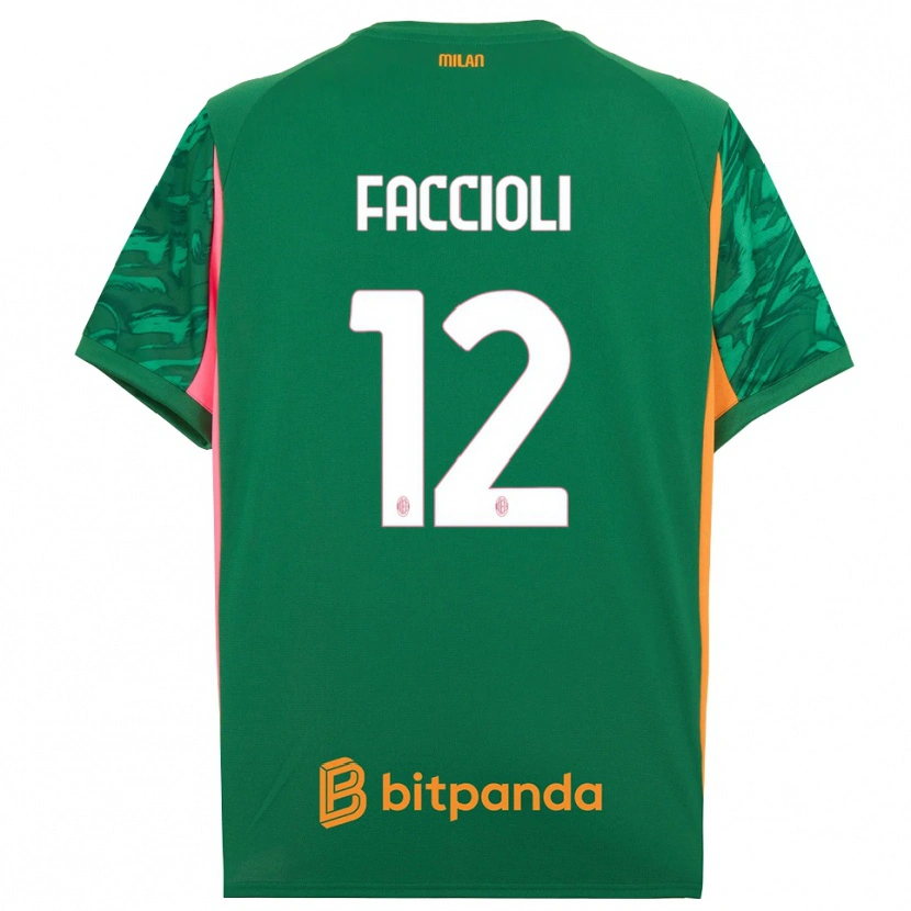 Danxen Donna Pietro Faccioli #12 Maglia Gara Portiere Verde Arancione Rosa 2025/26 Maglietta