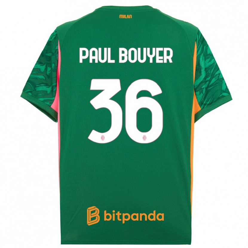 Danxen Donna Léo Paul Bouyer #36 Maglia Gara Portiere Verde Arancione Rosa 2025/26 Maglietta
