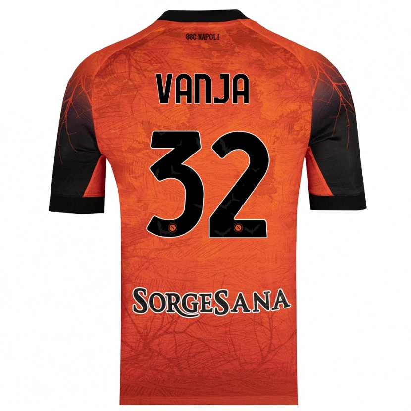 Danxen Donna Vanja Milinković-Savić #32 Maglia Gara Portiere Arancione Rosso Nero 2025/26 Maglietta