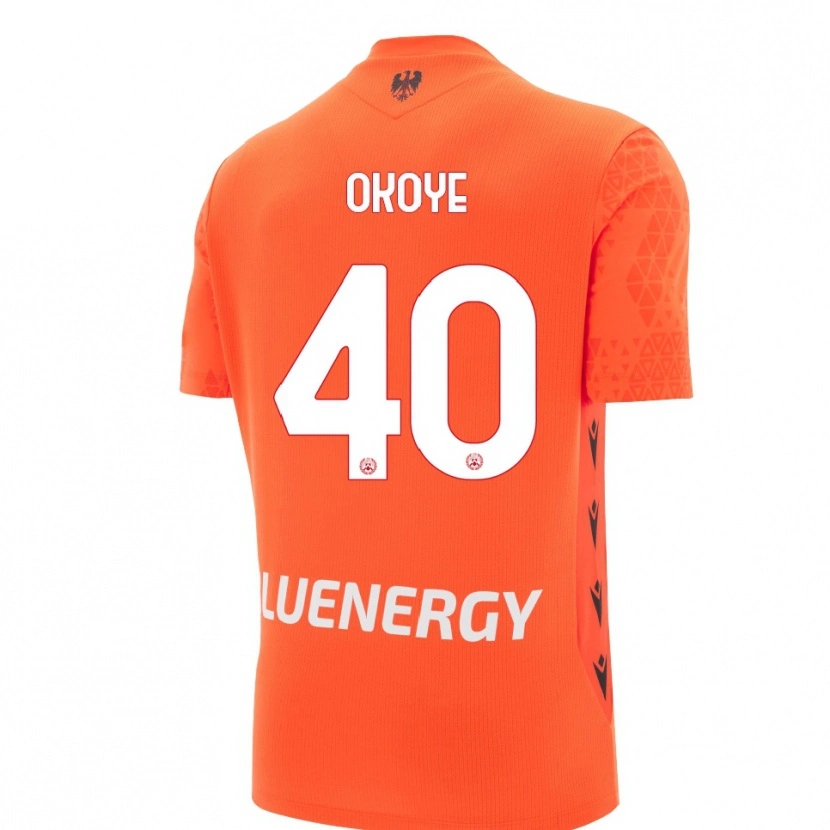 Danxen Donna Maduka Okoye #40 Maglia Gara Portiere Arancione Rosso Nero 2025/26 Maglietta