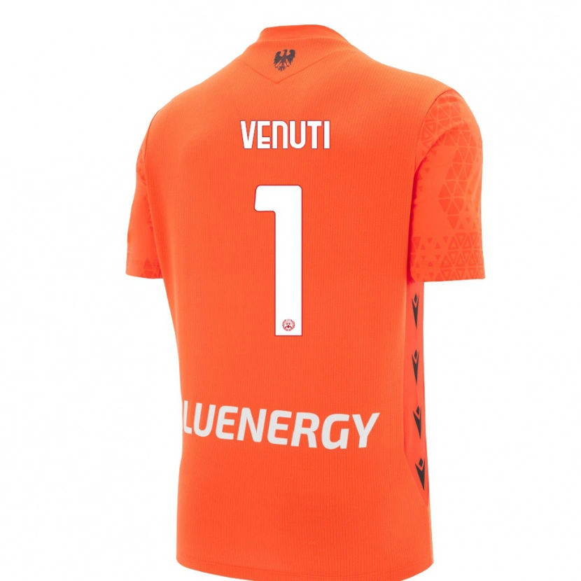 Danxen Donna Gioele Venuti #1 Maglia Gara Portiere Arancione Rosso Nero 2025/26 Maglietta