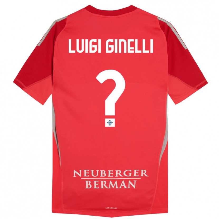 Danxen Donna Lorenzo Luigi Ginelli #0 Maglia Gara Portiere Grigio Rosso 2025/26 Maglietta