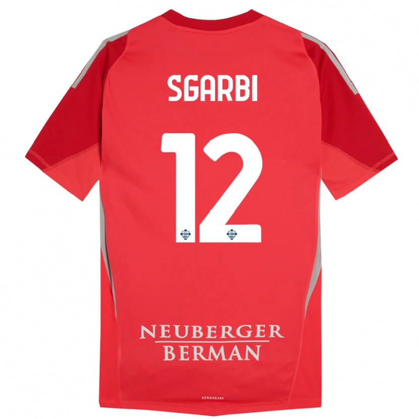 Danxen Donna Dylan Sgarbi #12 Maglia Gara Portiere Grigio Rosso 2025/26 Maglietta