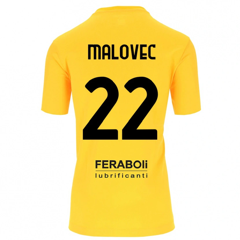 Danxen Donna Adrian Malovec #22 Maglia Gara Portiere Giallo Nero 2025/26 Maglietta