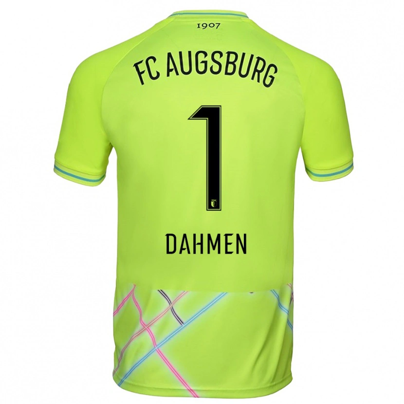 Danxen Donna Finn Dahmen #1 Maglia Gara Portiere Verde Giallo Nero 2025/26 Maglietta