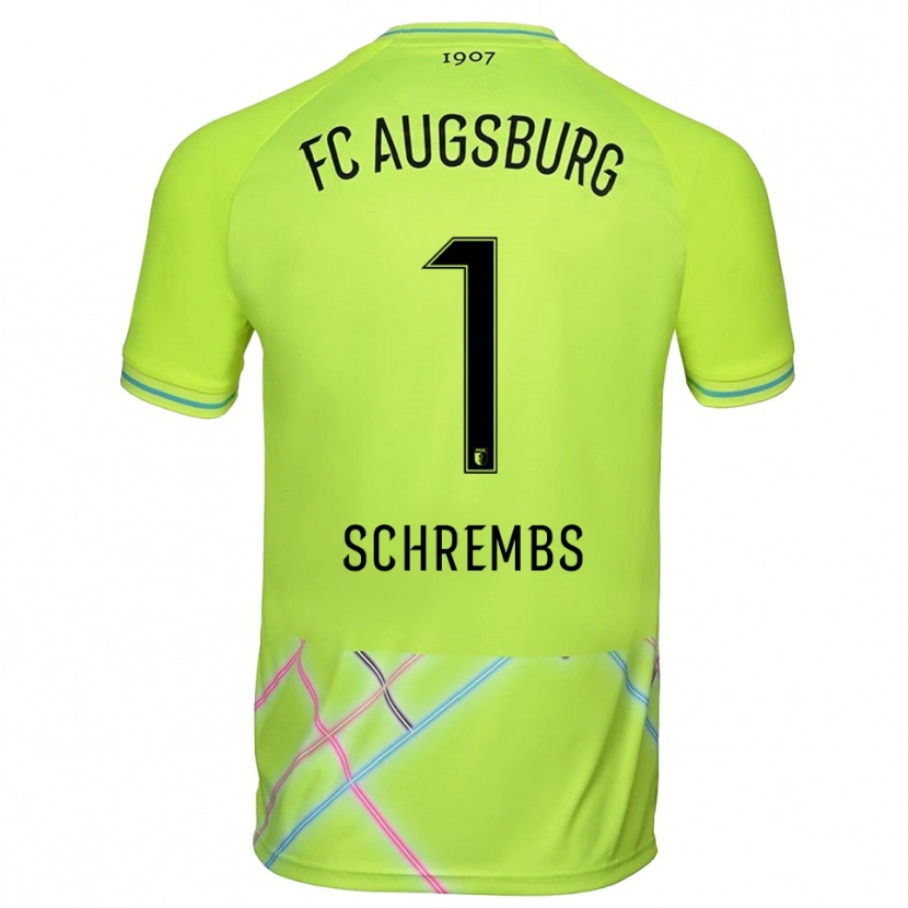 Danxen Donna Luis Schrembs #1 Maglia Gara Portiere Verde Giallo Nero 2025/26 Maglietta
