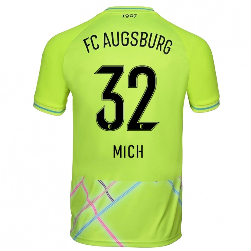 Danxen Donna Fabian Mich #32 Maglia Gara Portiere Verde Giallo Nero 2025/26 Maglietta
