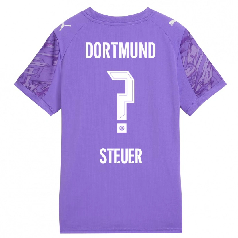 Danxen Donna Etienne Steuer #0 Maglia Gara Portiere Lilla Bianco 2025/26 Maglietta