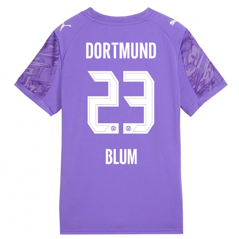 Danxen Donna Caroline Blum #23 Maglia Gara Portiere Lilla Bianco 2025/26 Maglietta