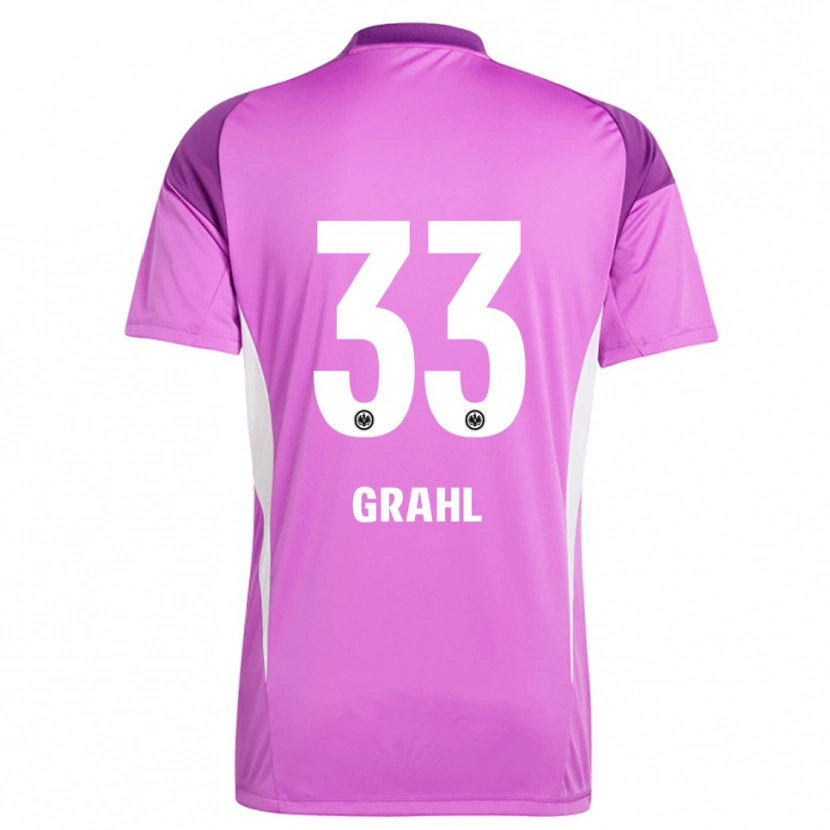 Danxen Donna Jens Grahl #33 Maglia Gara Portiere Lilla Bianco 2025/26 Maglietta