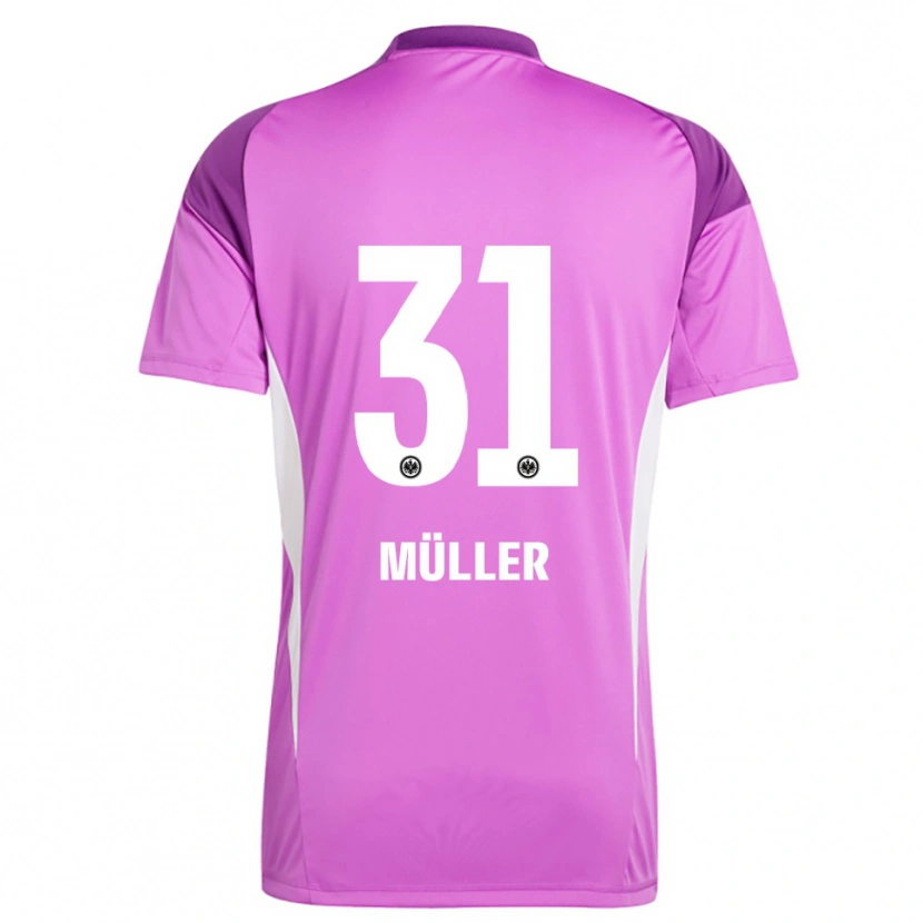 Danxen Donna Laurin Müller #31 Maglia Gara Portiere Lilla Bianco 2025/26 Maglietta