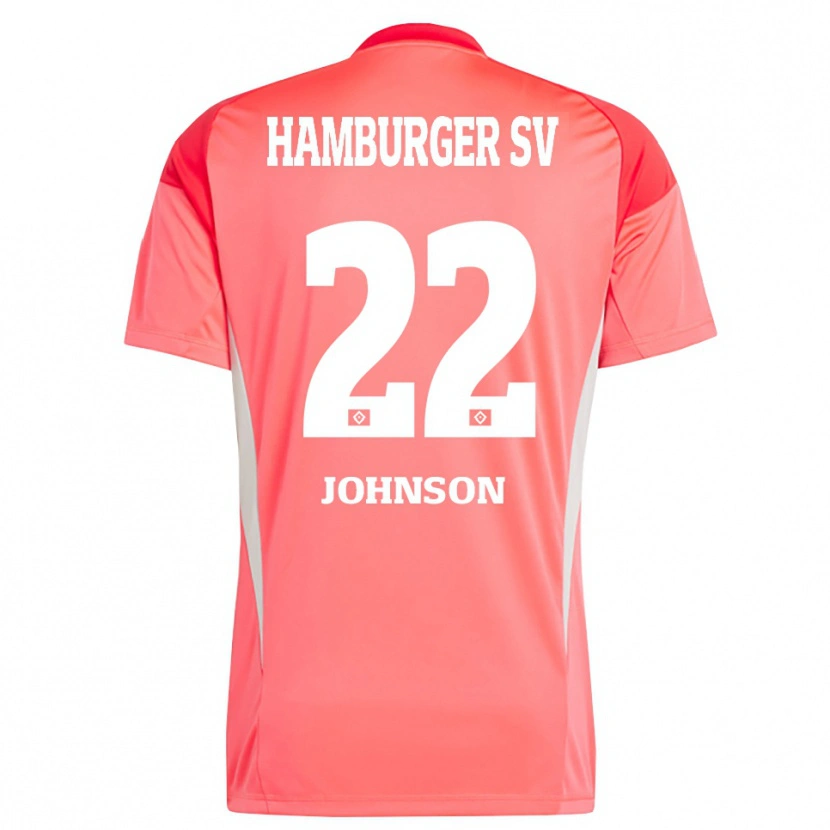 Danxen Donna Emmanuel Johnson #22 Maglia Gara Portiere Arancione Rosso 2025/26 Maglietta