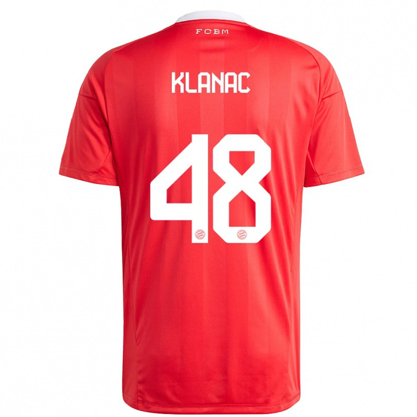 Danxen Donna Leon Klanac #48 Maglia Gara Portiere Rosso Bianco 2025/26 Maglietta