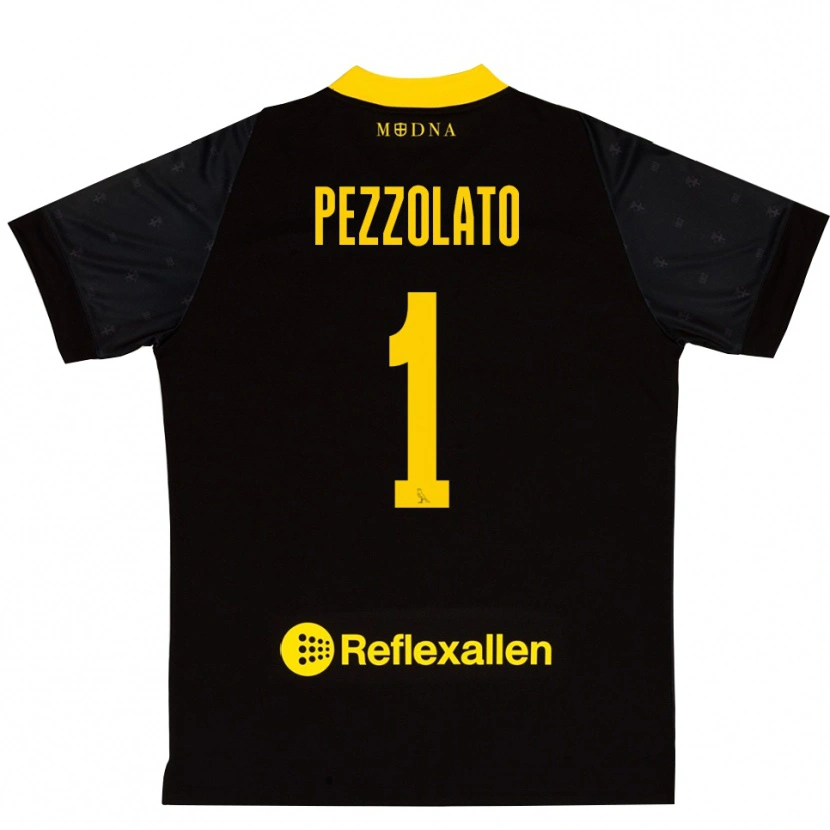 Danxen Donna Michele Pezzolato #1 Maglia Gara Portiere Giallo Nero 2025/26 Maglietta