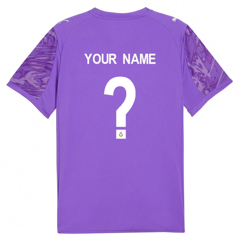 Danxen Donna Galatasaray SK Maglia Gara Portiere Viola Bianco 2025/26 Maglietta